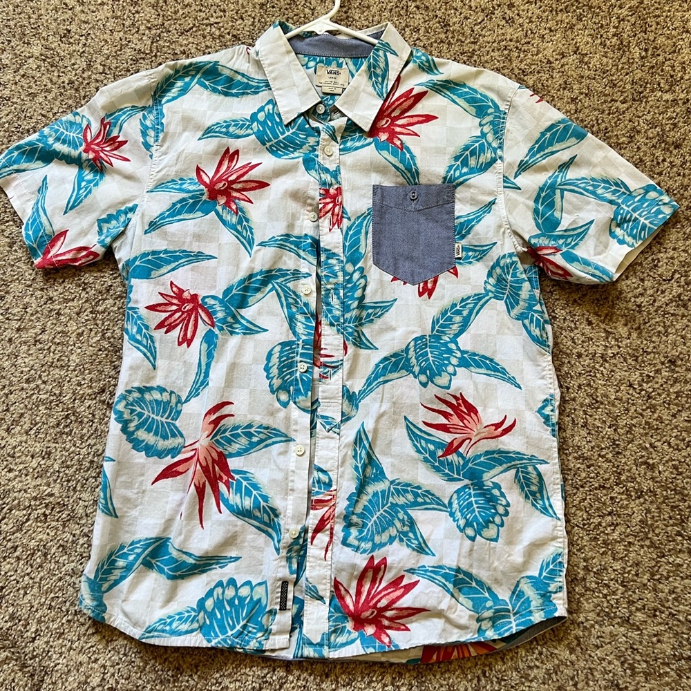 Vans Hawaiian Plaid Shirt - Mens Large